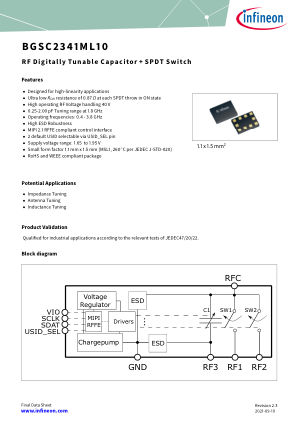 BGSC2341ML10 datasheet cover page