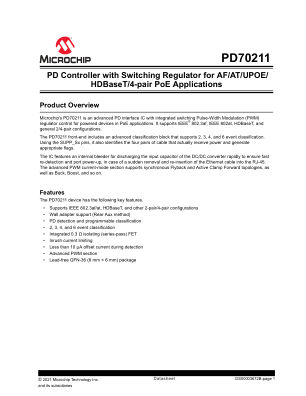 PD70211ILQ-TR datasheet cover page