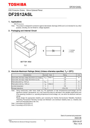 DF2S12ASL datasheet cover page