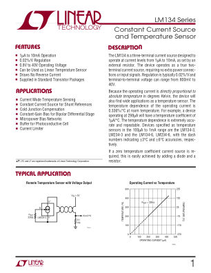 134SFC datasheet cover page