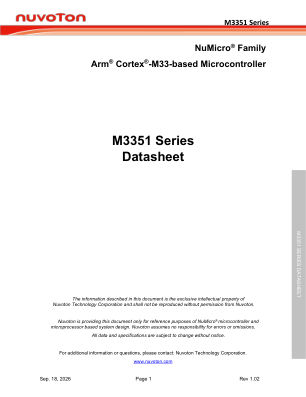 M3351 datasheet cover page