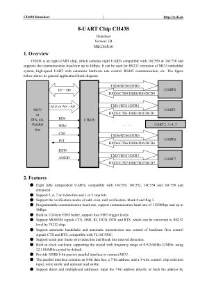 CH438Q 数据手册首页