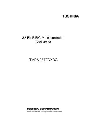 TMPM367FDXBG datasheet cover page
