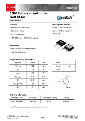 GNP3120TJ-Z 数据手册首页