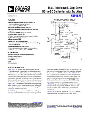 ADP1823 数据手册首页