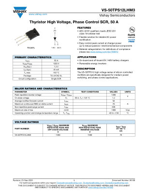 VS-50TPS12LHM3 datasheet cover page