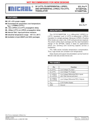 SY10EPT28LKI-TR datasheet cover page