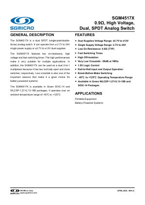 SGM4517X-BRIEF datasheet cover page