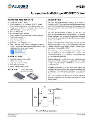 A4928 datasheet cover page
