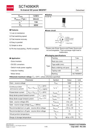 SCT4090KR 数据手册首页