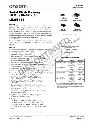 LE25S161 datasheet cover page