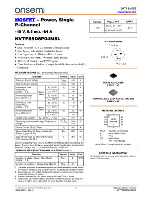 NVTFS9D6P04M8L 数据手册首页