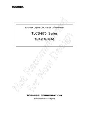 TMP87PM75FG 数据手册首页