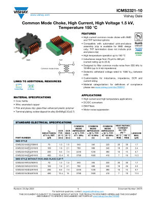 ICMS2321-10 数据手册首页