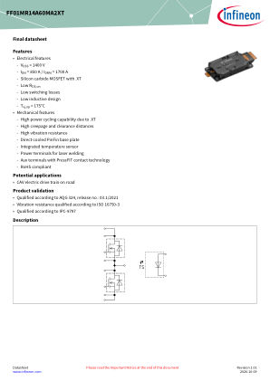 FF01MR14A60MA2XT 数据手册首页