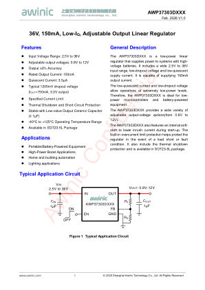 AWP37303DXXX datasheet cover page