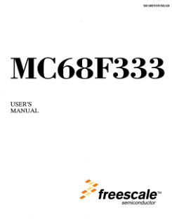 MC68F333UM datasheet cover page