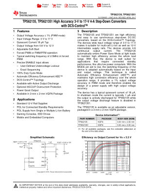 TPS62135 datasheet cover page