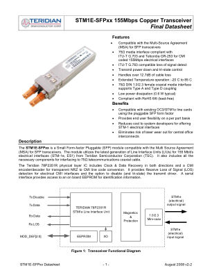 STM1E-SFP-STM1E-SFPXX 数据手册首页