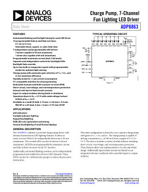 ADP8863 datasheet cover page