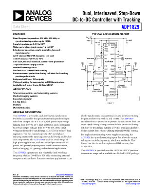 ADP1829 数据手册首页
