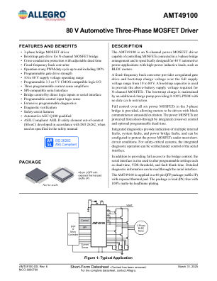 AMT49100 datasheet cover page