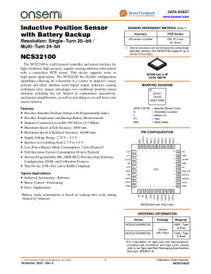 NCS32100 datasheet cover page