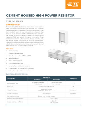 SQMW515RJ datasheet cover page