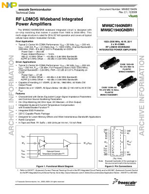MW6IC1940N 数据手册首页