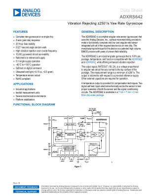 ADXRS642 datasheet cover page