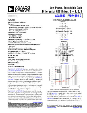 ADA4950-1 datasheet cover page