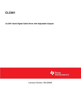 CLC001 数据手册首页