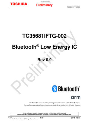 TC35681IFTG-002 数据手册首页
