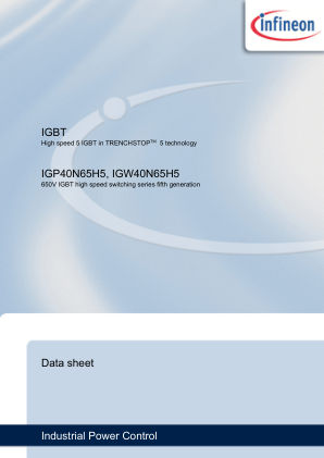 IGP40N65H5 datasheet cover page