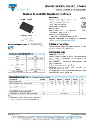 SE40PB 数据手册首页