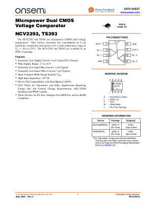 NCV2393 datasheet cover page