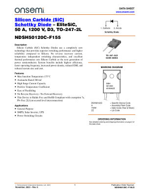 NDSH50120C-F155 datasheet cover page