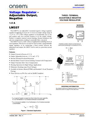 LM337 数据手册首页