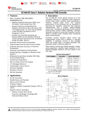 UC1846-SP datasheet cover page