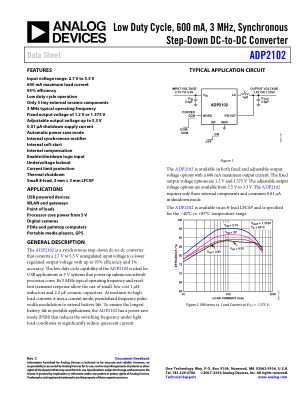 ADP2102 数据手册首页