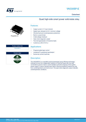 VN330SP-E datasheet cover page
