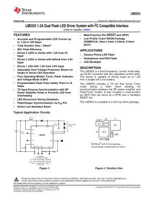 LM3553 数据手册首页