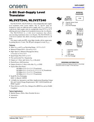 NL3V2T244 数据手册首页