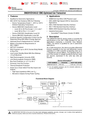 SN65HVD1040-Q1 数据手册首页
