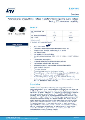 L99VR01 datasheet cover page