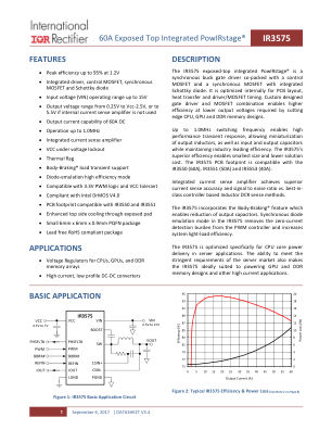 IR3575 datasheet cover page