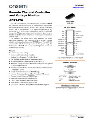 ADT7476 数据手册首页