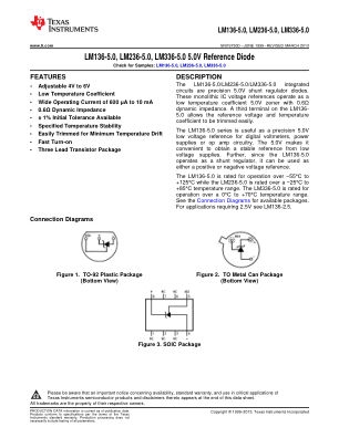LM336-5.0 datasheet cover page