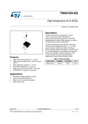 TN4015H-6G 数据手册首页