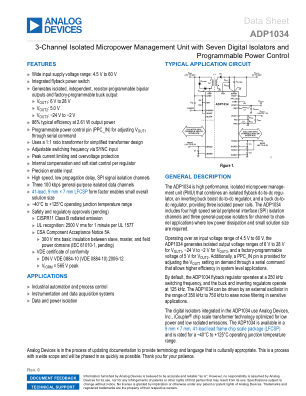 ADP1034 datasheet cover page